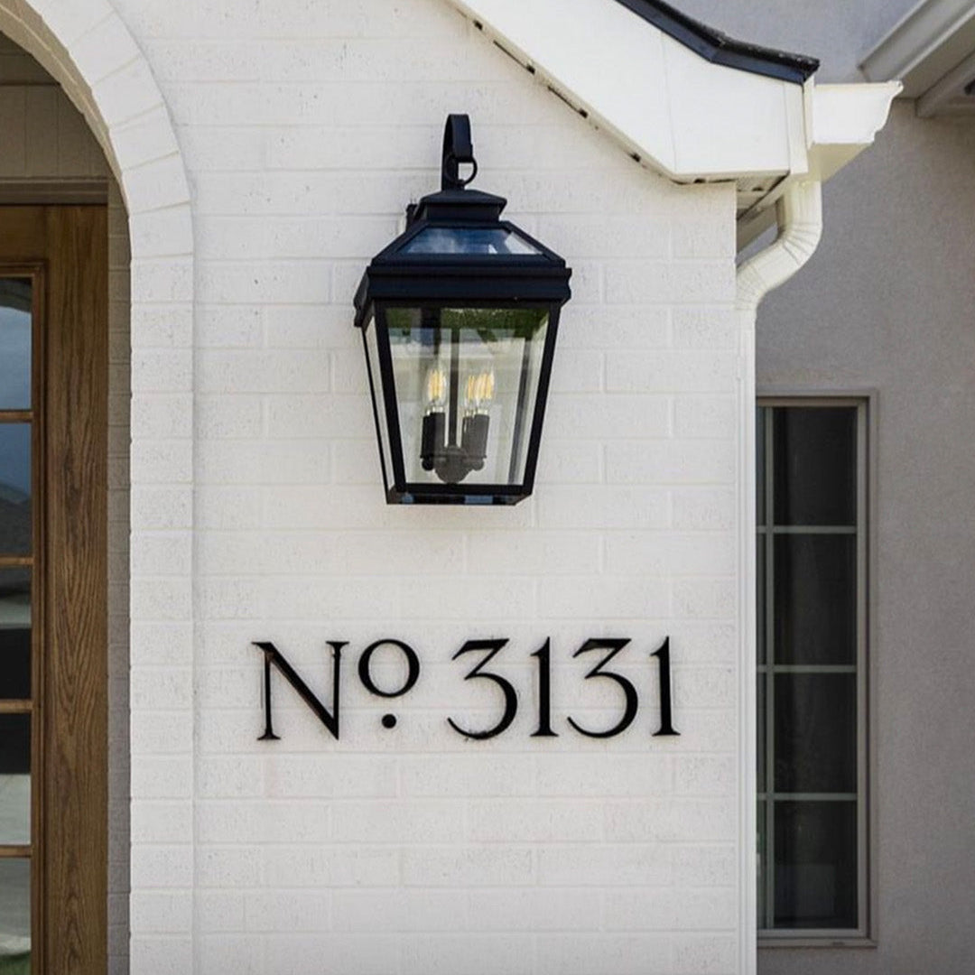 Pairing House Numbers with Outdoor Lighting Fixtures