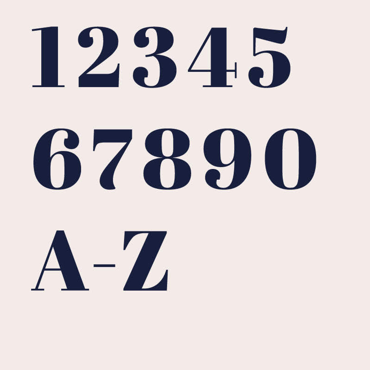 Liora Dimensional Self Adhesive Mailbox Numbers