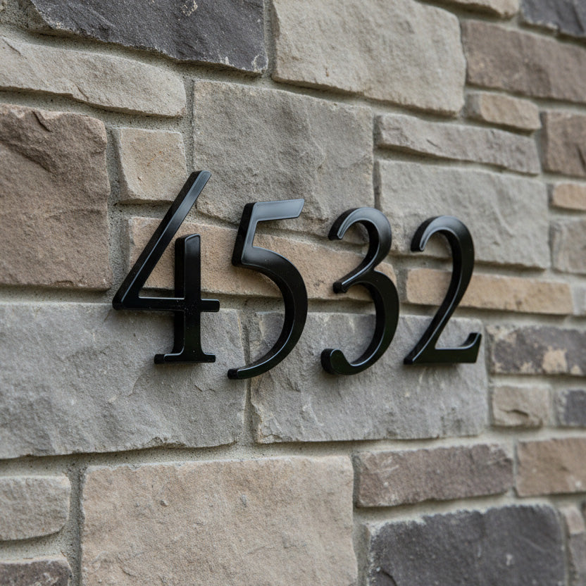 Alden House Numbers and Letters