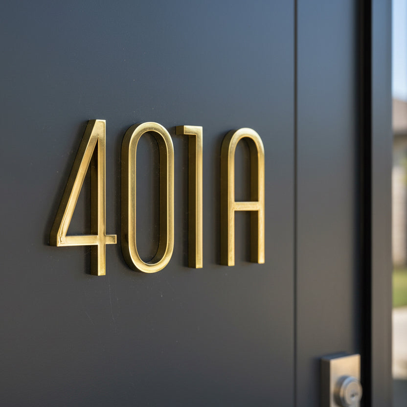 Breck House Numbers and Letters