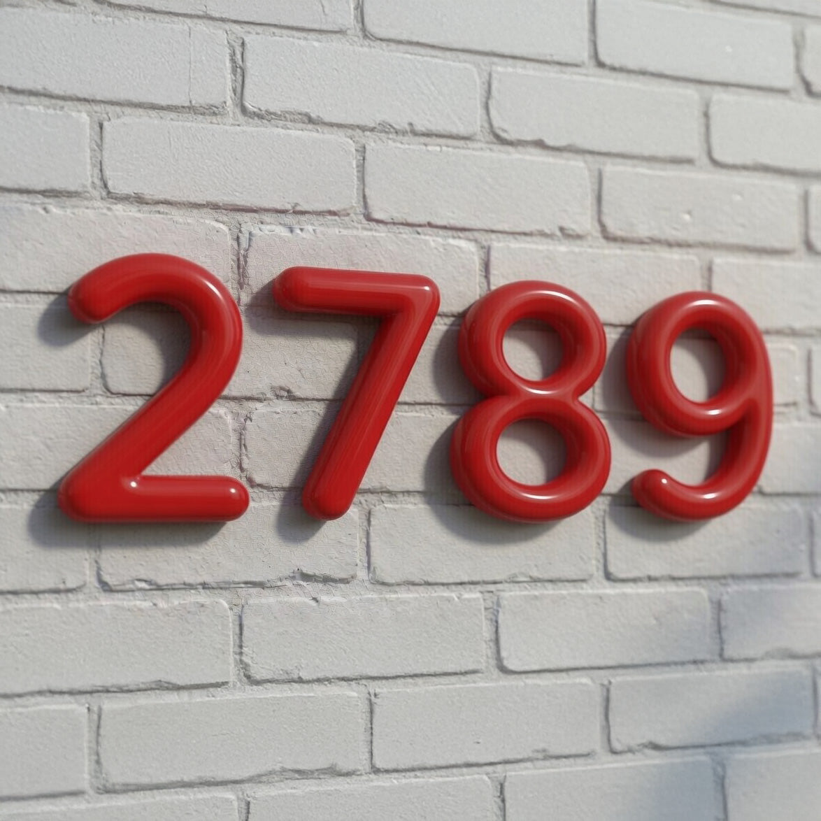 Bubble Fyn House Numbers and Letters