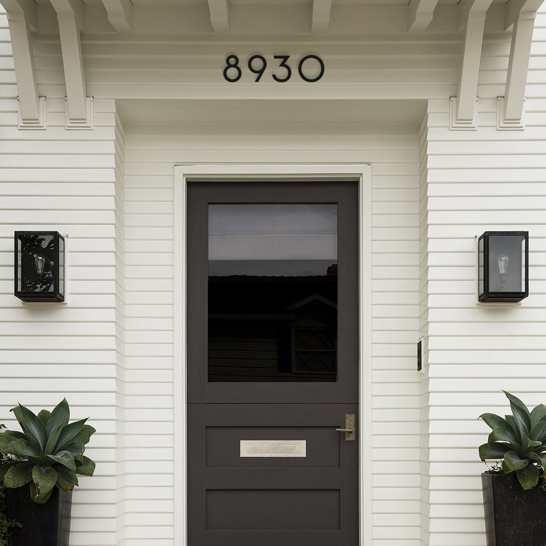 Areo House Numbers and Letters
