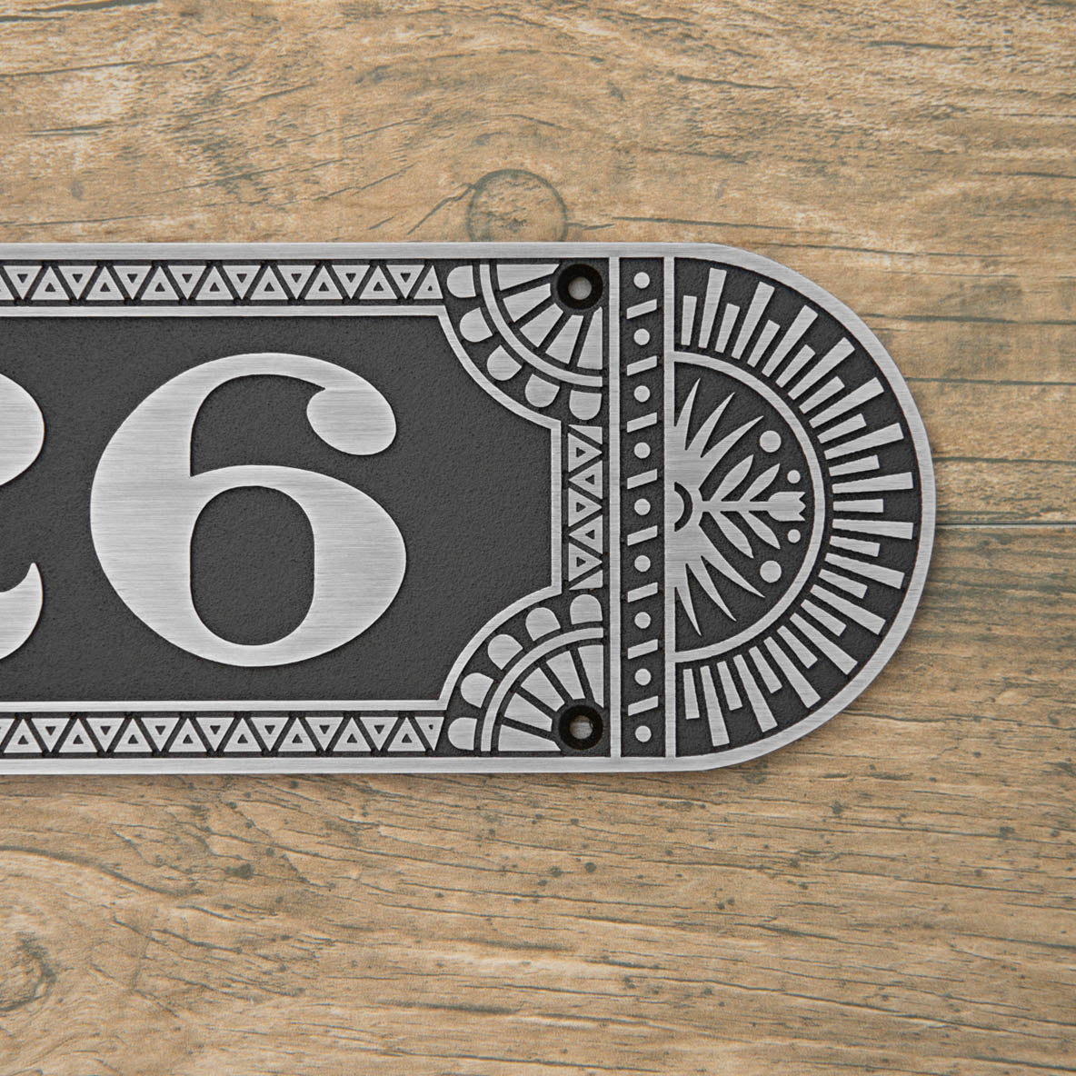 Sterling Address Plaque