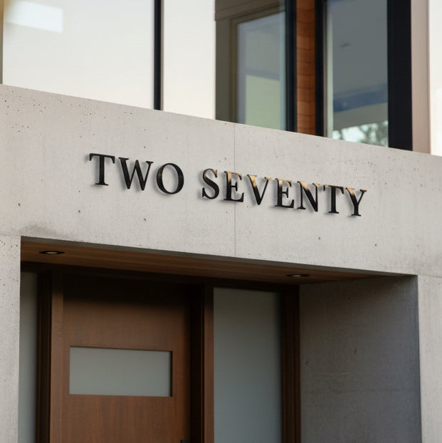 Building facade with 'TWO SEVENTY' sign