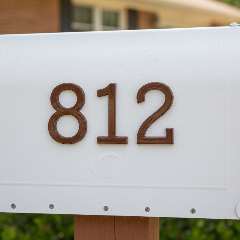 Ferris Dimensional Self Adhesive Mailbox Numbers