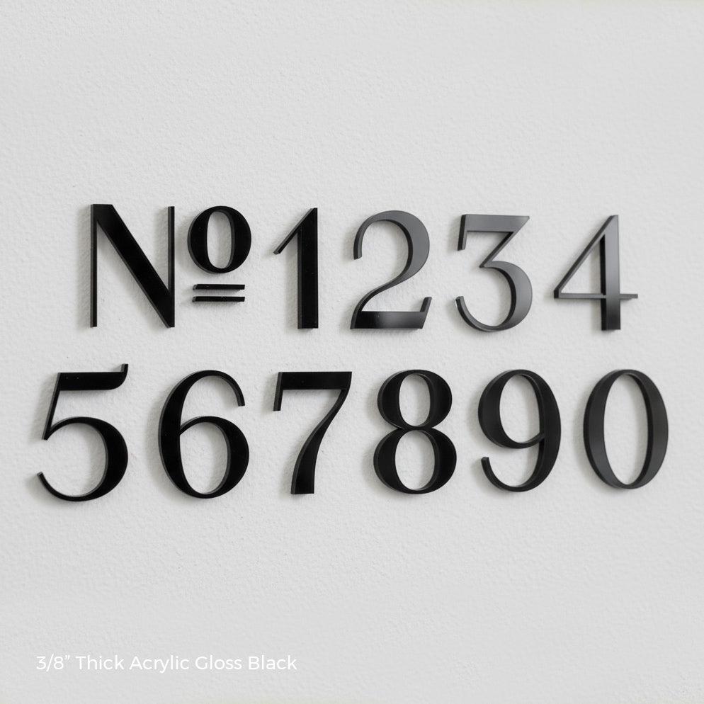 Flora House Numbers and Letters