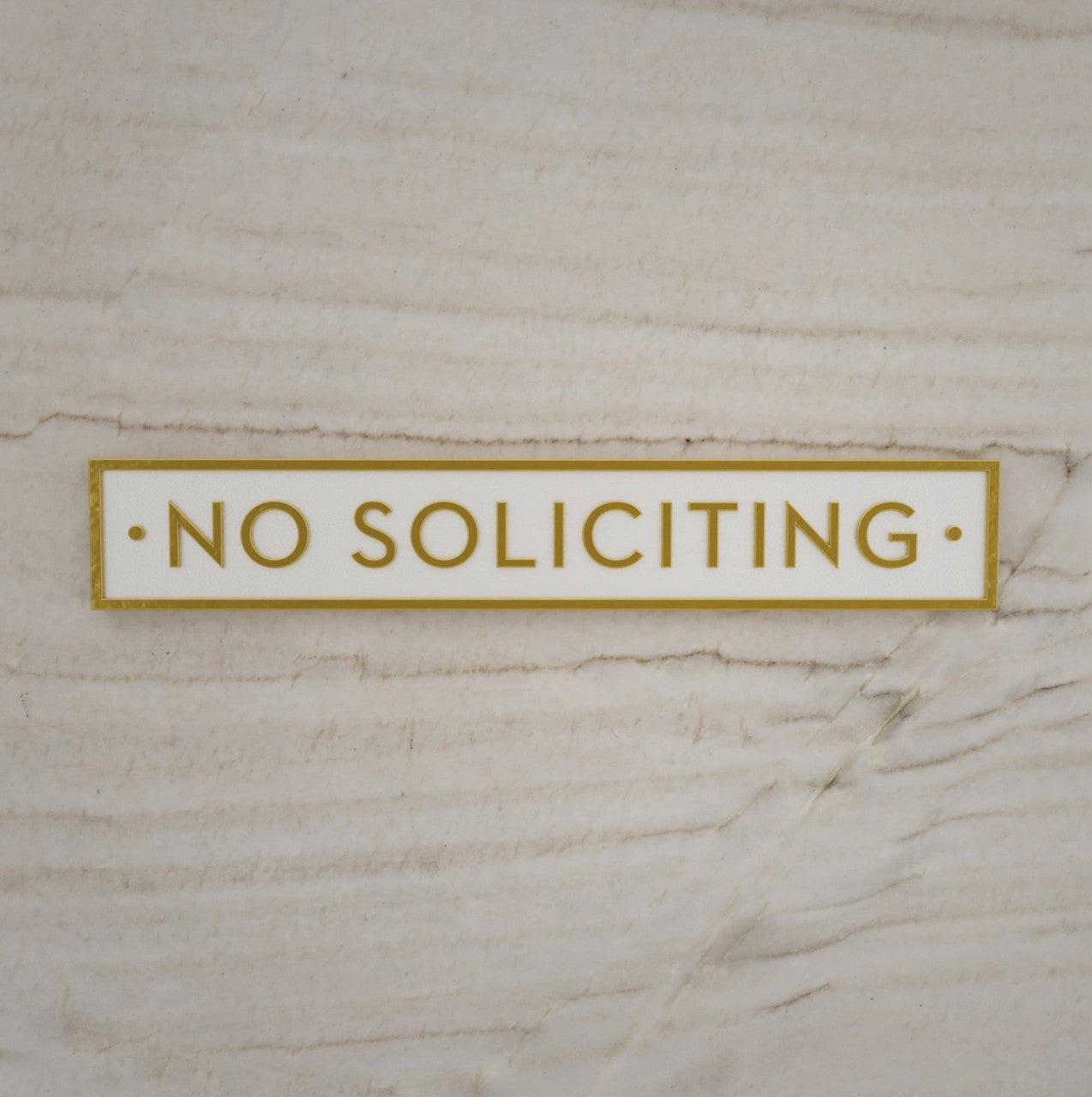 No Soliciting Sign
