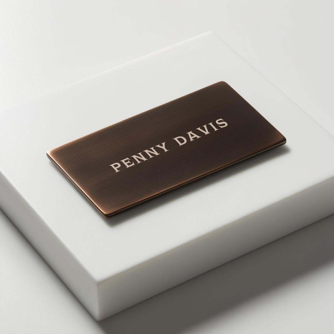 Custom Metal Labels, Barrow Style