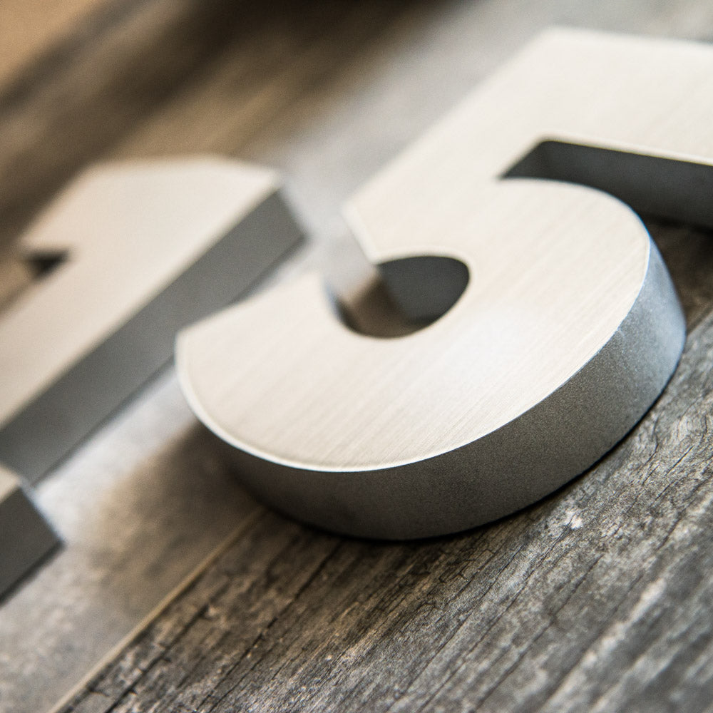 aluminum thick house numbers