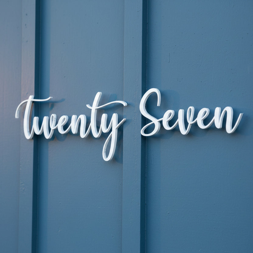 Salutation House Numbers and Letters