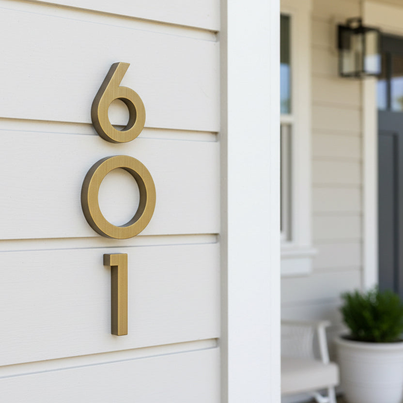 Areo House Numbers and Letters
