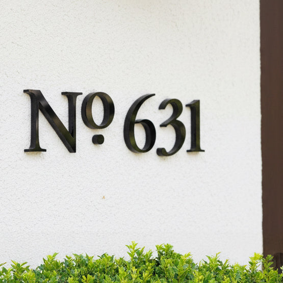 Alden House Numbers and Letters