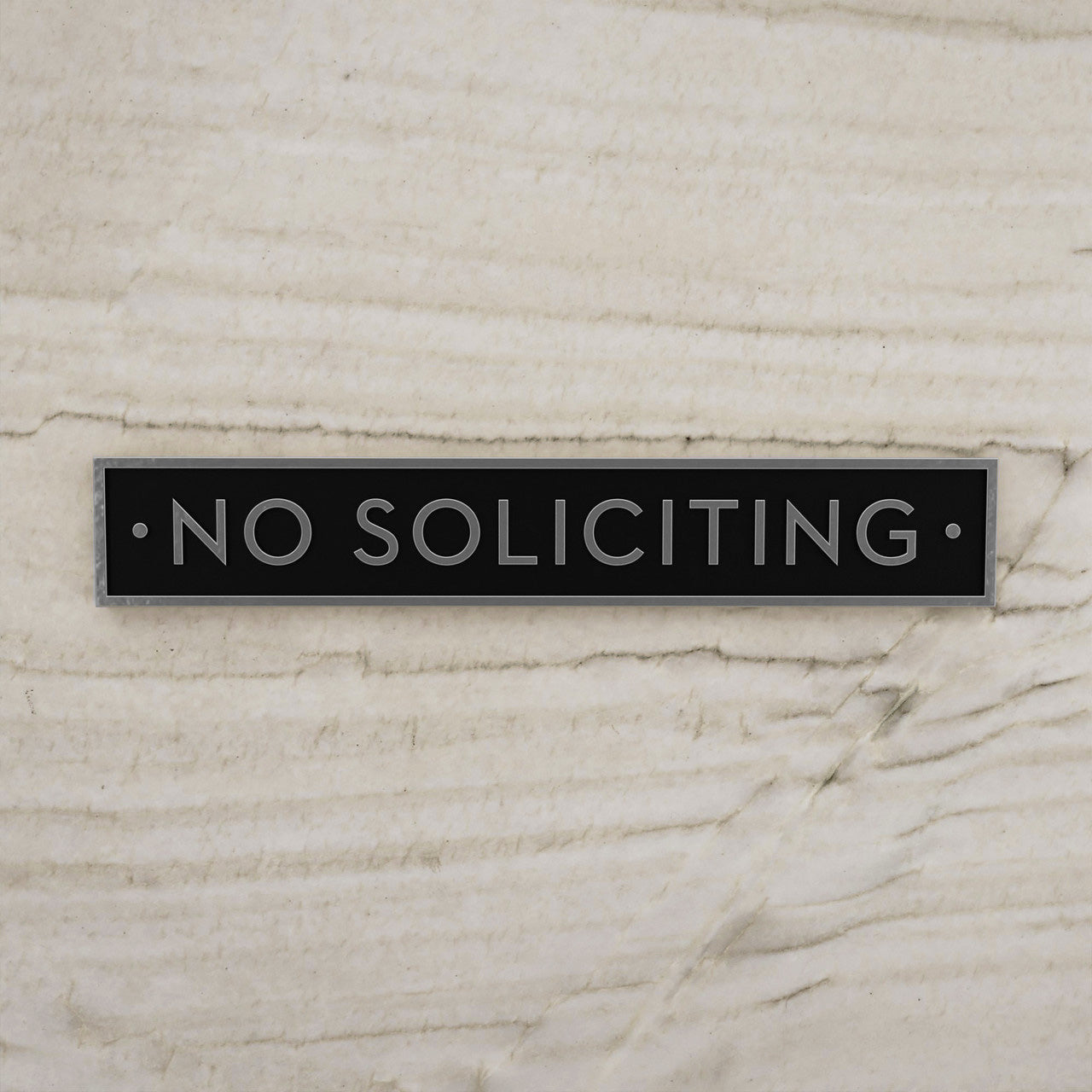 No Soliciting Sign