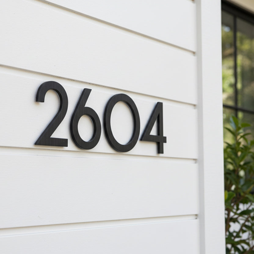 Areo House Numbers and Letters