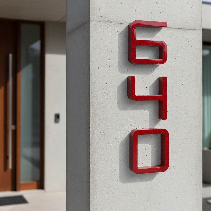 Atom Mono House Numbers and Letters