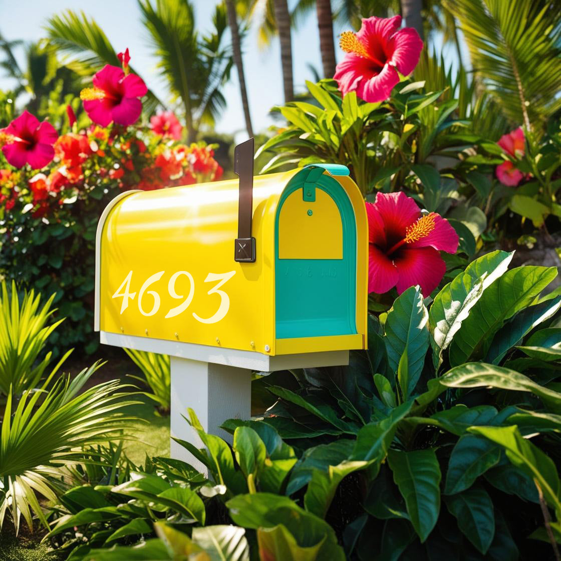 Seaside Mailbox Stickers