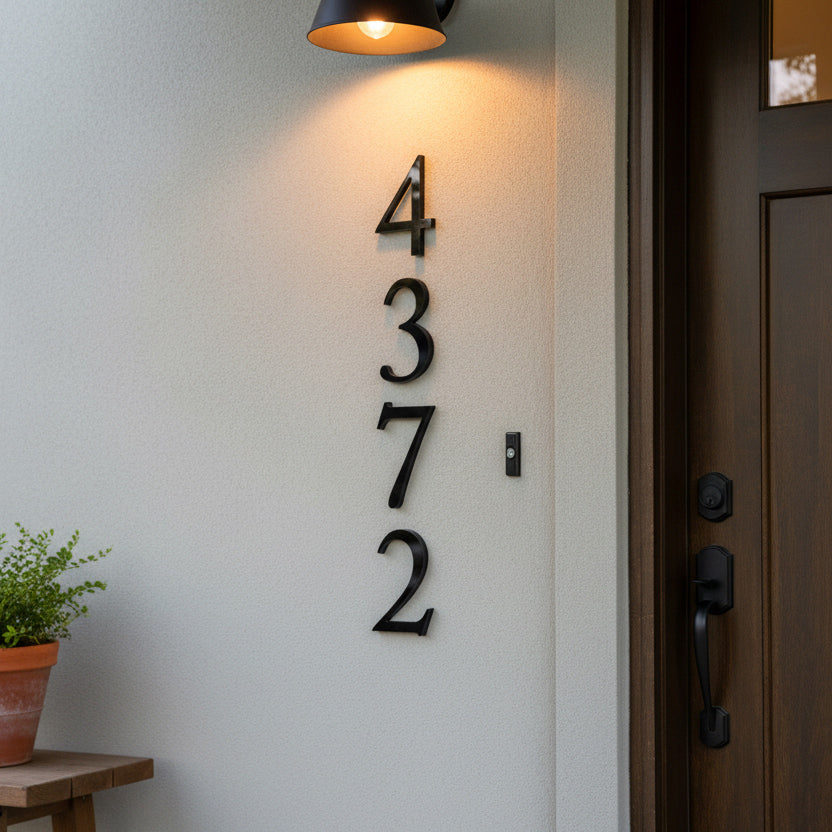 Brant House Numbers and Letters