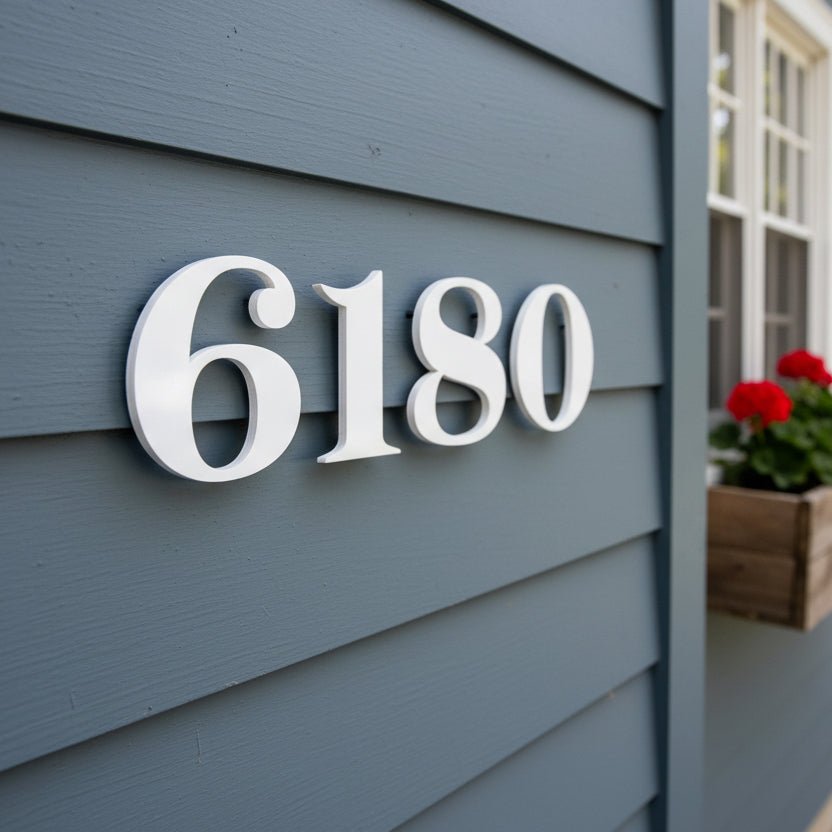 Elowen House Numbers and Letters