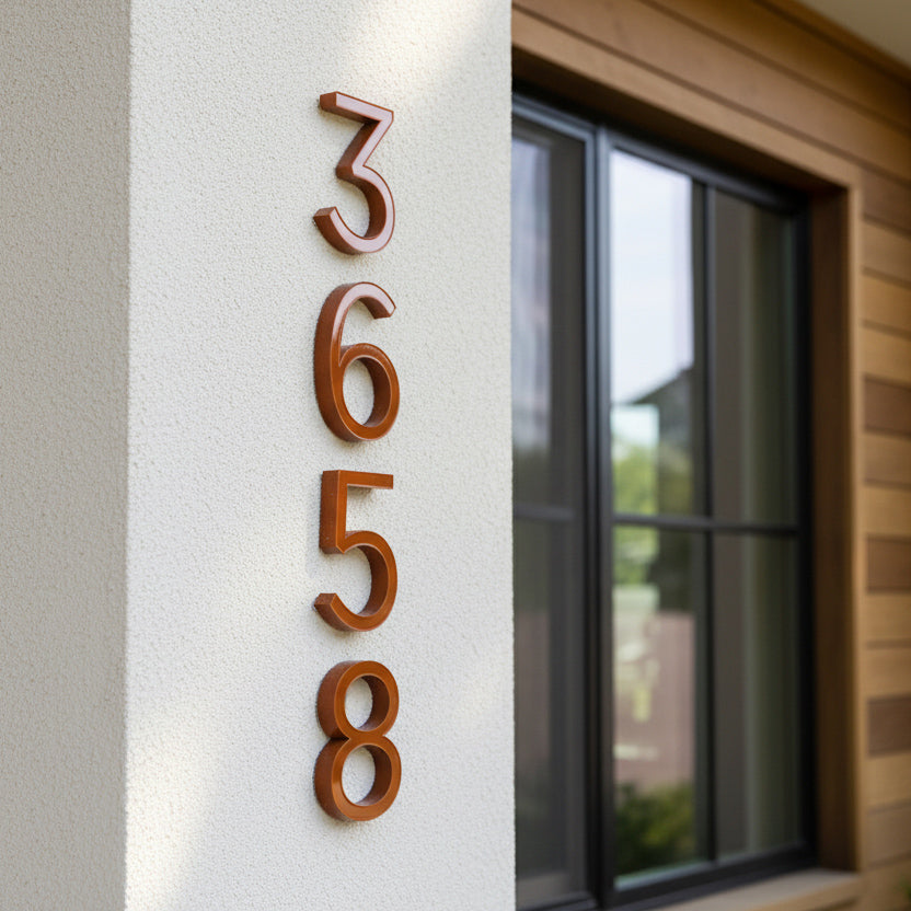 Evo House Numbers and Letters
