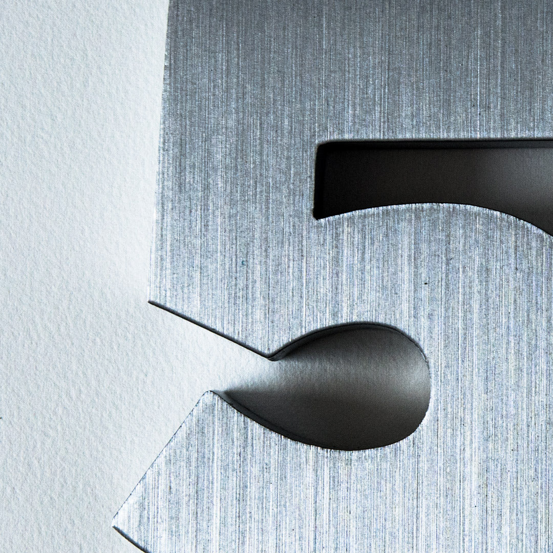 Aluminum house numbers