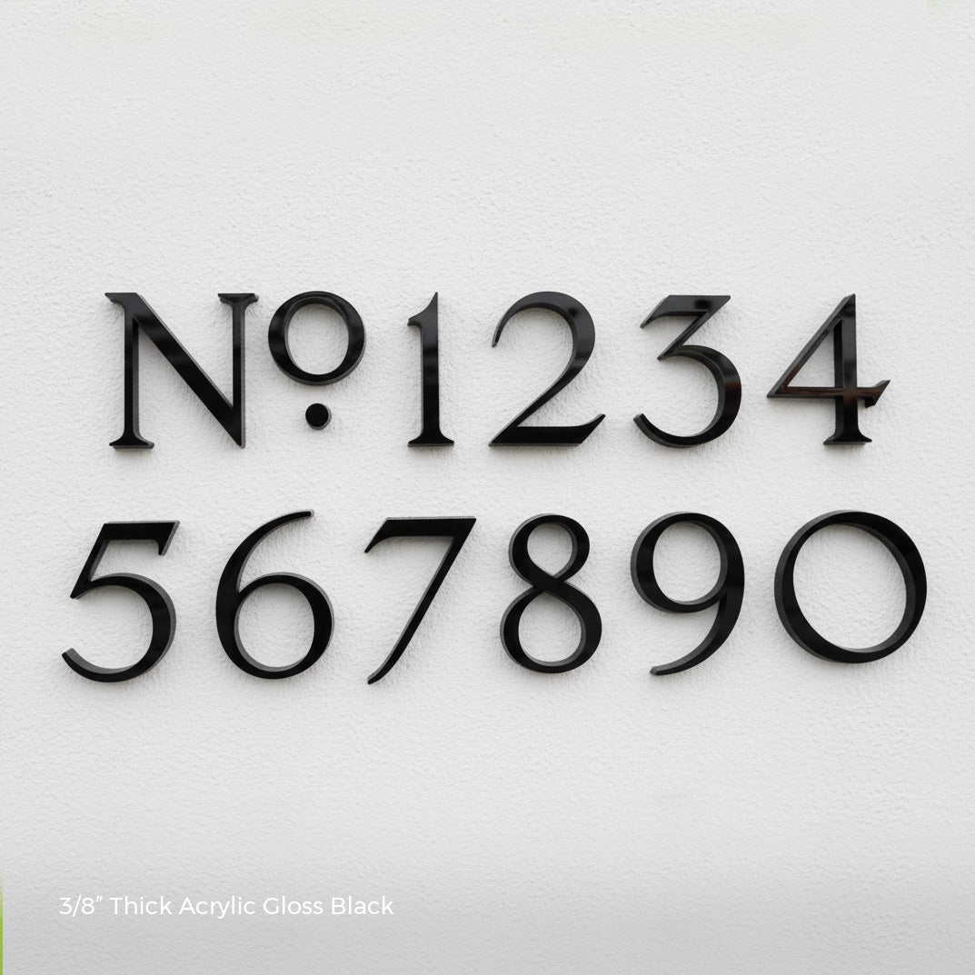Franson House Numbers and Letters
