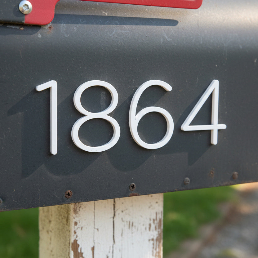 Fyn Dimensional Self Adhesive Mailbox Numbers