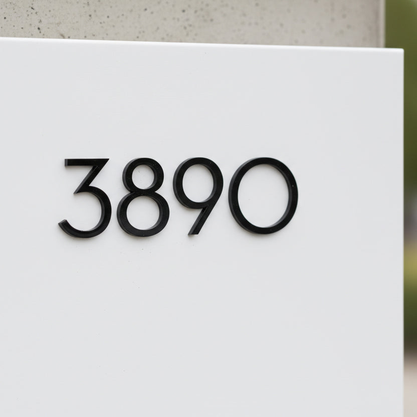 House numbers '3890' on a white background