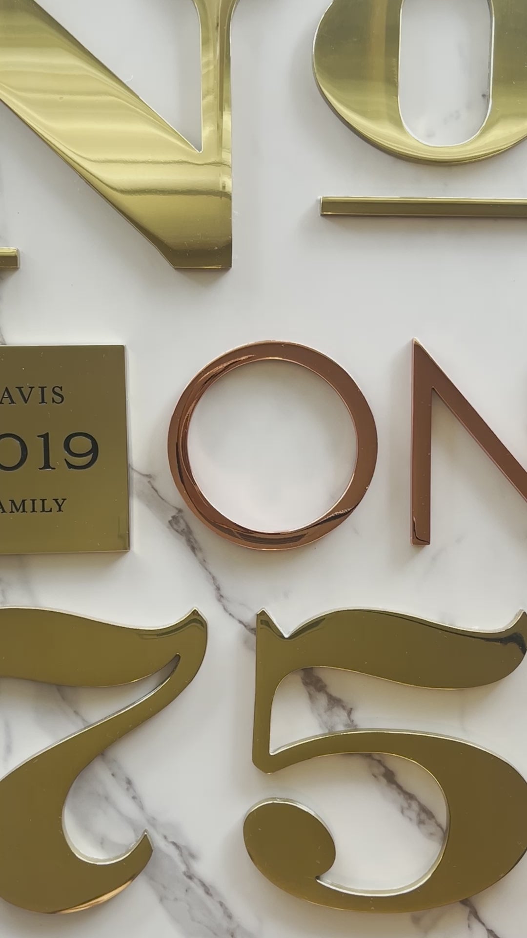 Solid Brass and copper home accents in custom house numbers, wall plaques, accent tiles and letters