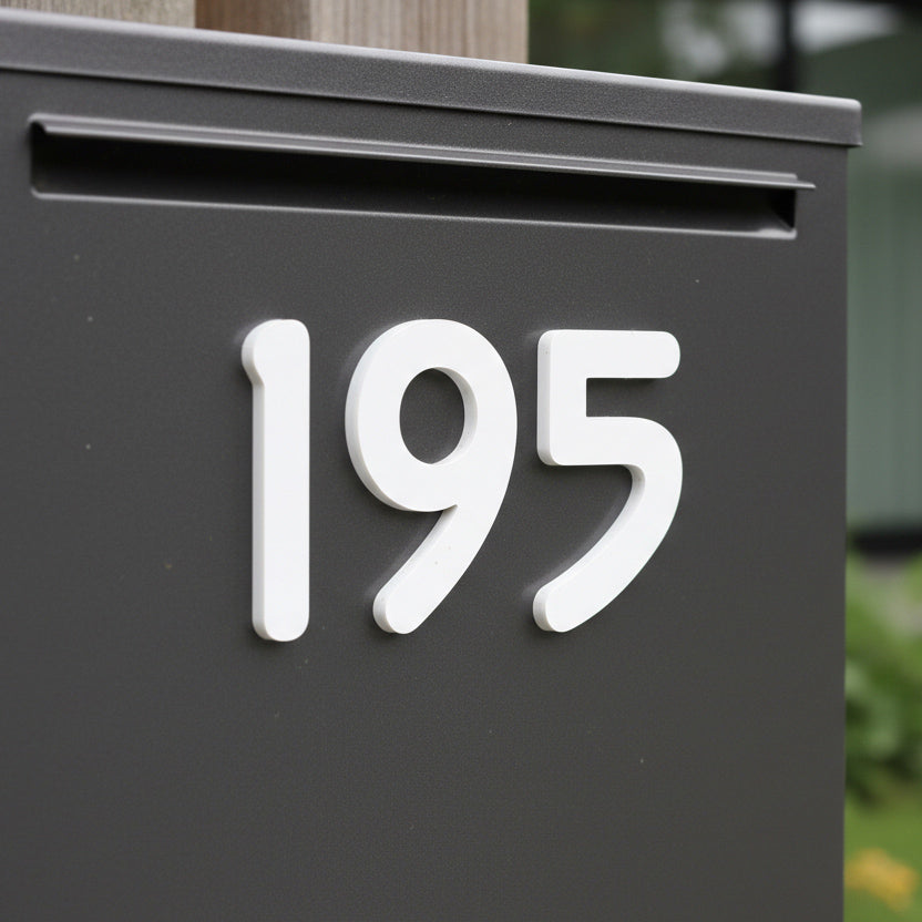Abby Dimensional Self Adhesive Mailbox Numbers