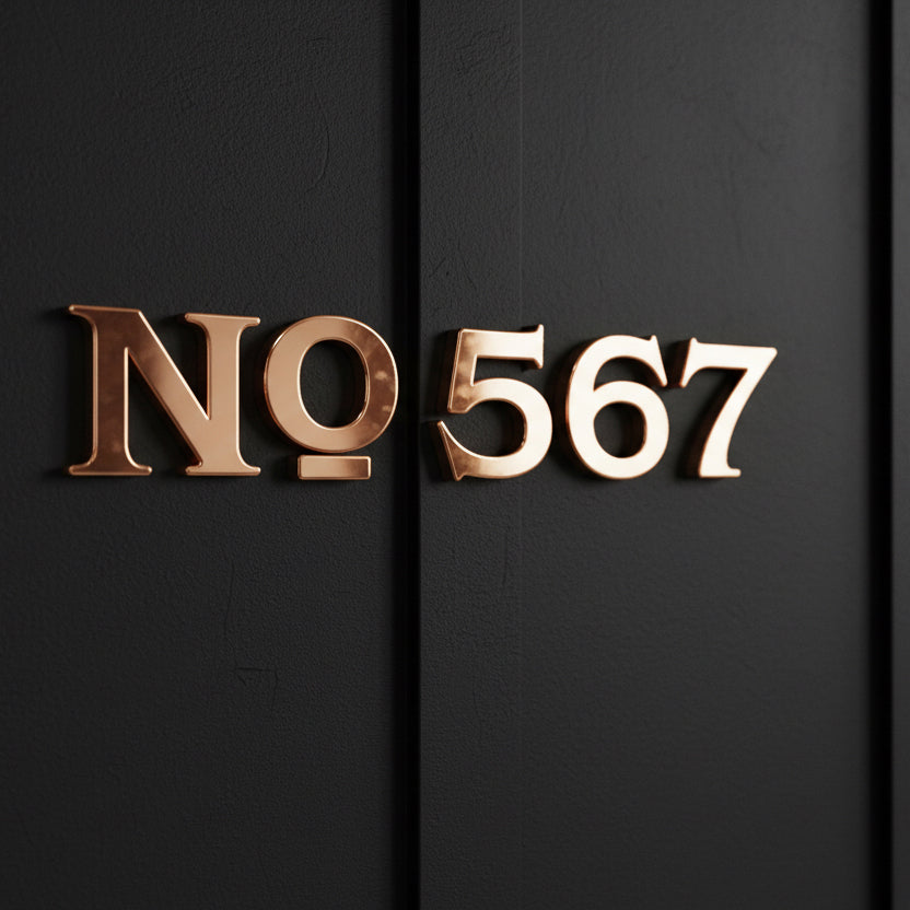House Numbers That Complement Black Exterior Homes