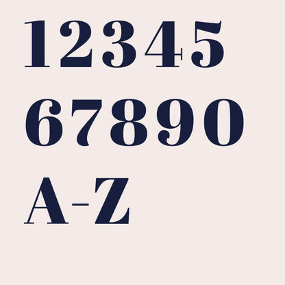 Liora Dimensional Self Adhesive Mailbox Numbers