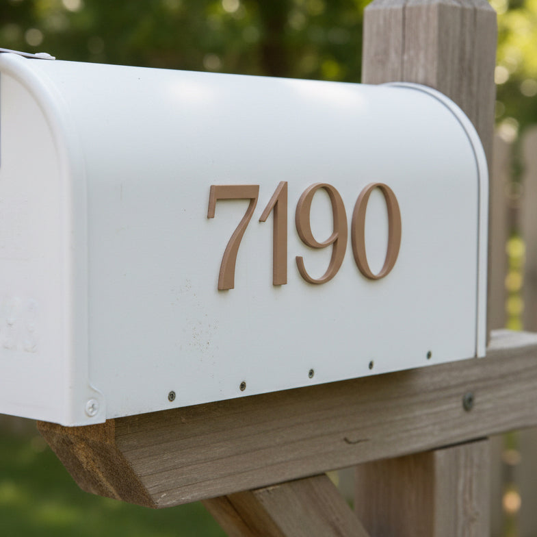 Flora Dimensional Self Adhesive Mailbox Numbers