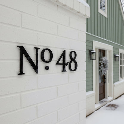 Franson House Numbers and Letters