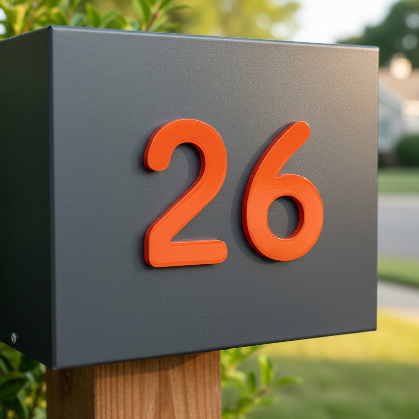 Abby Dimensional Self Adhesive Mailbox Numbers