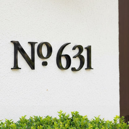 Alden House Numbers and Letters