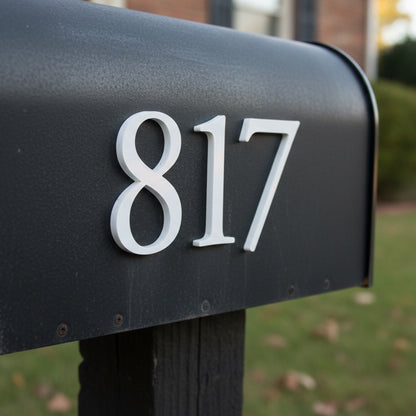 Alden Dimensional Self Adhesive Mailbox Numbers