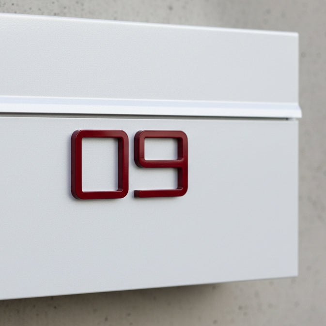 Atom Mono Dimensional Self Adhesive Mailbox Numbers