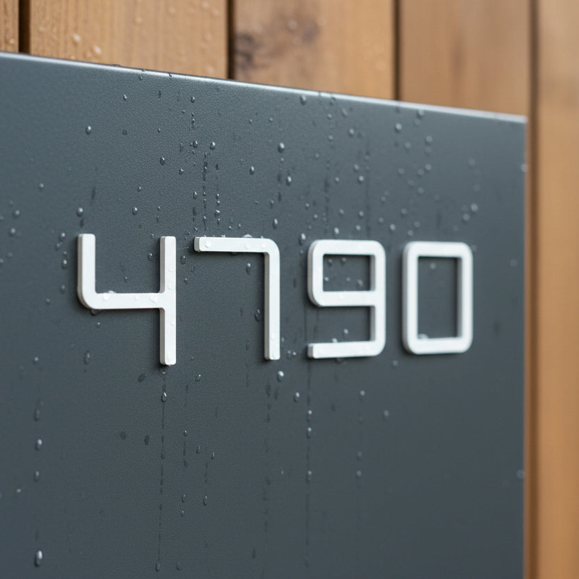 Atom Mono Dimensional Self Adhesive Mailbox Numbers