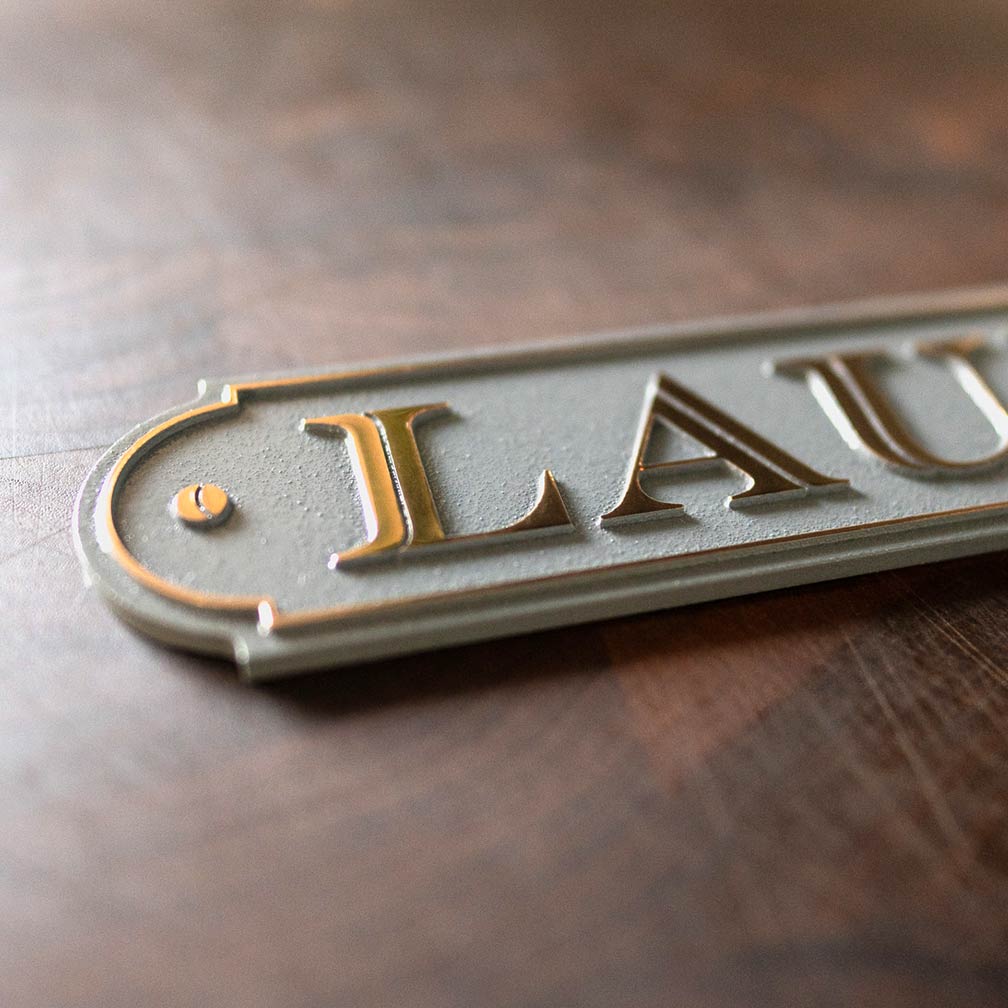 Ava Display Plaque - Brass