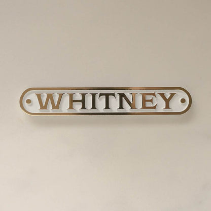 Barrow Oval Display Plaque - Brass