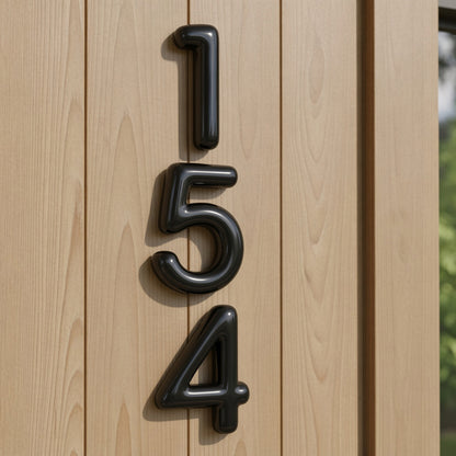 Bubble Areo House Numbers and Letters
