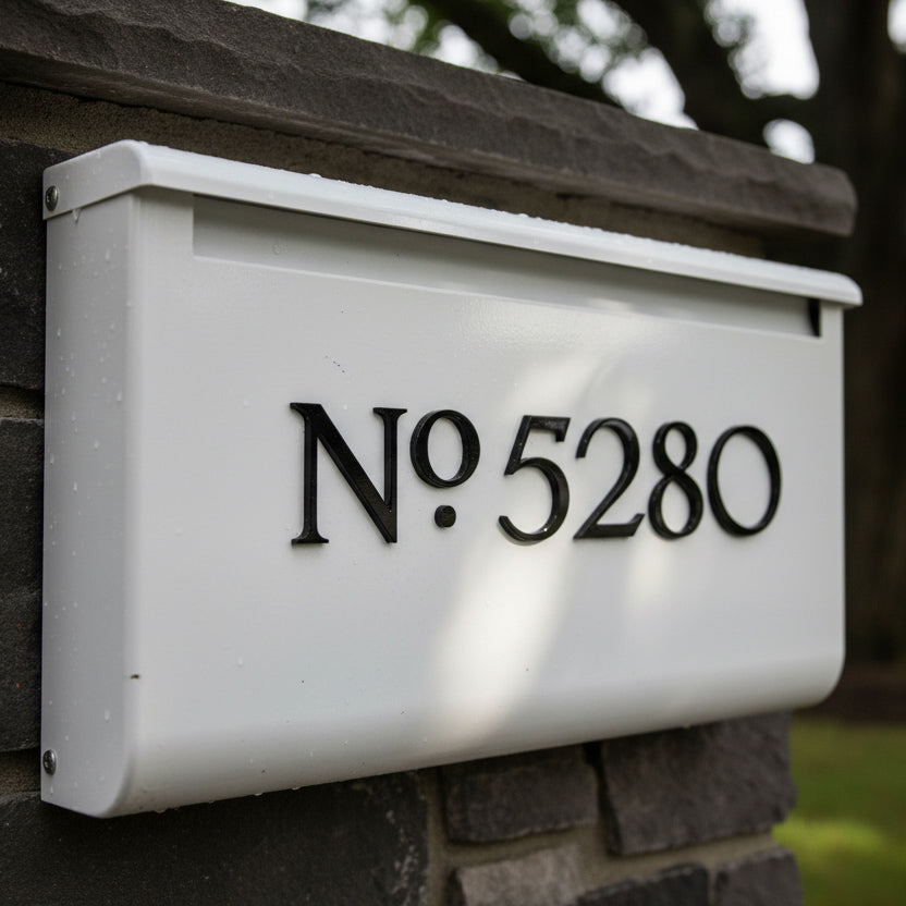Franson Dimensional Self Adhesive Mailbox Numbers