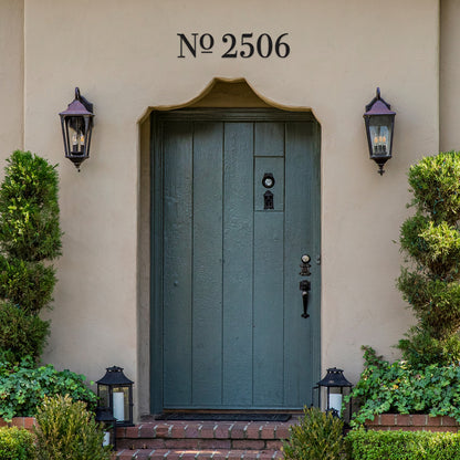 Bodoni House Numbers and Letters