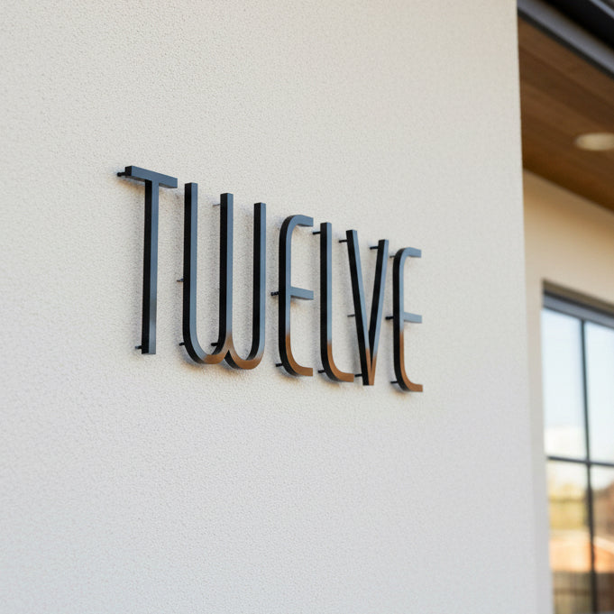 Breck House Numbers and Letters