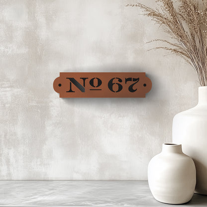 Sterling House Number Sign