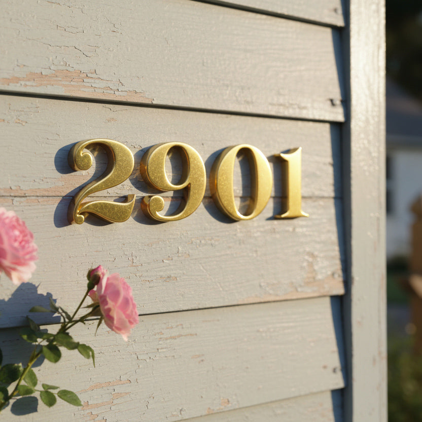 Elowen House Numbers and Letters – Dropcap Studio