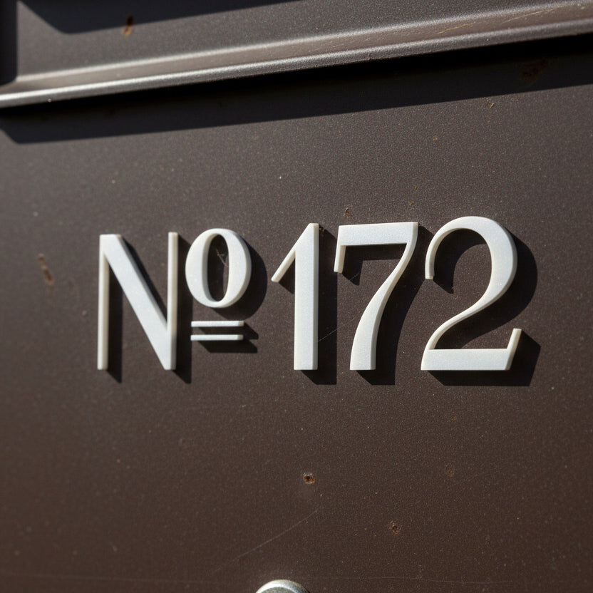 Flora Dimensional Self Adhesive Mailbox Numbers