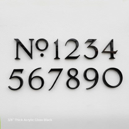 Franson House Numbers and Letters