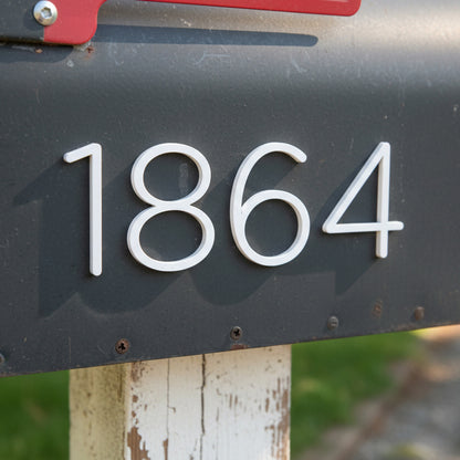 Fyn Dimensional Self Adhesive Mailbox Numbers