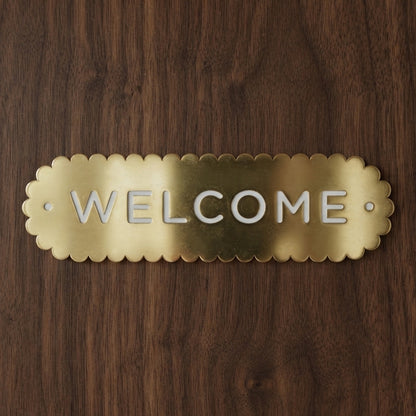 Fyn Display Plaque - Brass